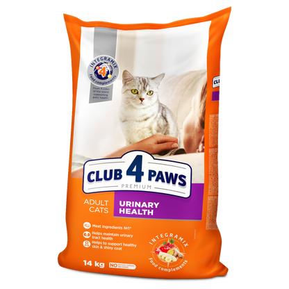 Club4Paws sausas kačių maistas Urinary health SU VIŠTIENA 14kg